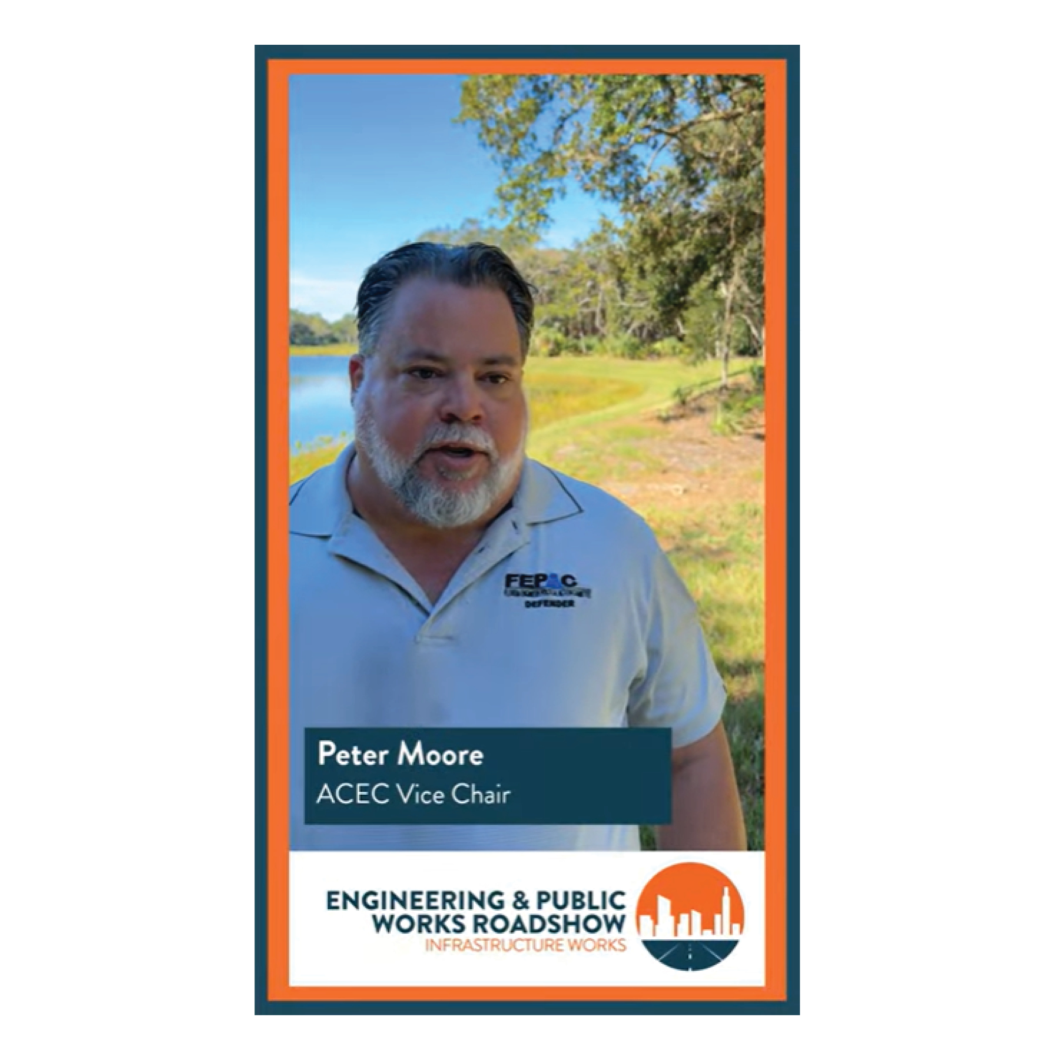 Peter Moore Interviewed for the Engineering & Public Works Roadshow